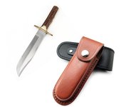 Funda de cuero vintage para cuchillos, funda plegable de bolsillo, funda para cuchillos, fundas para cuchillos hechas a mano, regalo para hombres marrón