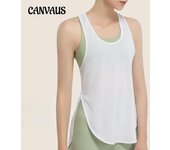 Chaleco deportivo para mujer, ropa exterior, ropa deportiva larga para correr, sin mangas, de secado rápido, camiseta, ropa de yoga holgada, tops S blanco
