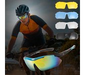 Gafas deportivas profesionales JSJM, gafas de sol polarizadas para hombre, gafas de ciclismo de carretera, gafas de ciclismo de montaña, gafas de protección, gafas de 5 lentes