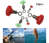 Link Tackle Accessories Durable Running Ledger Slider Beads Zig Pulley Clip Fishing Swivels connect 3x4mm