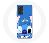 Coque Maniacase pour Samsung Galaxy A32 4G stitch cute ohana stitch bleu front bleu