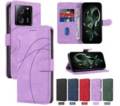 Tarjetas con tapa Funda de cuero tipo billetera Solt para Xiaomi Redmi Note 13 Pro + plus Note13 4G 13Pro 5G 12T 12 11S 11 10 Bolsa de libro multifuncional Funda con soporte de bolsillo For RedmiNote12Pro5G púrpura