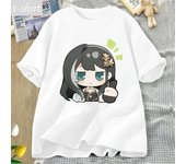 Camisetas gráficas de Olas Borrascosas para mujer, camiseta de manga corta de cómic de anime, moda femenina 2024, ropa con estampado de juego para mujer, tops Y2k S