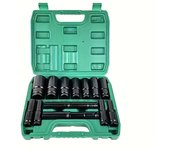 15 piezas de dados hexagonales para llave de impacto de 1/2 pulgada(8-32 mm), Juego de llaves de vaso de alta resistencia para reparación de automóviles