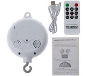 Cuna móvil para bebé, campana para cama, juguete compatible con tarjeta TF, caja de música con control remoto 1