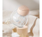 Extractor de leche eléctrico portátil BEBEBAO P7, extractor de leche manos libres con pantalla LED, 3 modos, 10 niveles de color rosa
