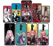 Carcasa de teléfono móvil con diseño de motosierra y chica de anime para Redmi K40, K40S, K50, 6, 6A, 7, 7A, 8, 8A, 9, 9A, 9C, 9T, 10, 10C Pro Plus, color negro Redmi 6