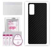 apgo Protective Skin Sticker for the back compatible with Xiaomi Redmi K50 Gaming AMG F1, Wrap Film, Foil, Vinyl - Pattern Carbon Black