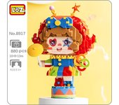 LOZ 8917 Parque de Atracciones circo Acrobat payaso Joker anillo muñeca modelo Mini bloques de diamante juguete de construcción para niños sin caja