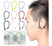 Gancho para la oreja antipérdida y anticaída para auriculares Bluetooth para Apple Airpods 1, 2, 3, 4 Pro, soporte para auriculares deportivos, tapón para la oreja For Airpods 1 2 verde