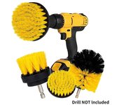 Juego de cepillos de limpieza para fregadora eléctrica, paquete de 1/3, juego de cepillos de taladro universal para lechada, piso, bañera, ducha, azulejos, superficies de baño y cocina 2 inch brush 1PCS