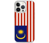 Funda iPhone - Malaisie - Drapeau - Souple - Multicolore - Compatible iPhone 13 Pro