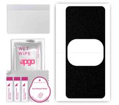 apgo Protective Skin Sticker for the back compatible with Lenovo Legion Y90, Wrap Film, Foil, Vinyl - Pattern Matte Black