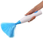 Plumero eléctrico con batería de mano, plumero, cepillo de limpieza de microfibra retráctil