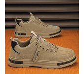 Zapatos de hombre de primavera, nuevos zapatos de seguridad para el trabajo, transpirables, modernos, versátiles, antideslizantes, deportivos, cómodos, con plantilla de EVA y parte superior de goma 39