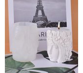 Molde estereoscópico para velas con cabeza de belleza, molde de silicona para aromaterapia hecho a mano, molde para velas para niñas 1