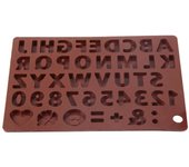 1 molde de silicona con letras en inglés, alfanumérico, para dulces, galletas, gelatina, hielo, repostería, decoración de pasteles, jabón, fabricación de velas. one size