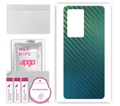 apgo Protective Skin Sticker for the back compatible with Xiaomi Redmi K60E, Wrap Film, Foil, Vinyl - Pattern Carbon Chameleon CAKA1