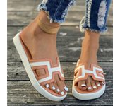 Nuevas zapatillas de moda para mujer, Sandalias planas sexis informales para mujer, zapatillas de playa de arena, zapatillas elegantes Boca de pescado, zapatillas para mujer 43