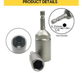 Juego de brocas para destornillador eléctrico, 15 Uds., 5,5-19mm, llave hexagonal de acero al cromo vanadio 5.5-19mm ( 15 Size ) plata