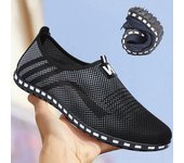 Zapatos casuales de verano para hombre cómodos, modernos y transpirables. 44 negro