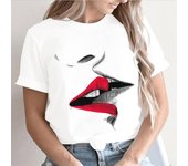 Camiseta con estampado 3D de gato, mariposa y flores para mujer, camisetas gráficas de animales y plantas, camisetas holgadas de verano para la calle, cuello redondo, mangas cortas XS