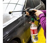 Adaptador para pistola de lavado a batería de litio con manguera de pistola de lavado a alta presión de botella de Coca-Cola, herramientas de conexión rápida, accesorios de lavado verde