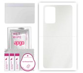 apgo Protective Skin Sticker for the back compatible with Samsung Galaxy A72 5G, Wrap Film, Foil, Vinyl - Pattern Matte Transparent