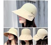 Sombrero de pescador plegable, sombrero de ala ancha, sombrero para el sol de verano para mujer caqui