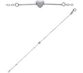 Les Trésors De Lily [K5184] - Bracelet Argent 'Love' argenté - 30x4 mm plata