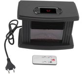 Chimenea eléctrica portátil de 1000 W, uniforme, de sobremesa, con mando a distancia