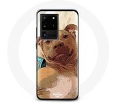 Coque pour Samsung Galaxy S20 Ultra American Pit Bull Terrier Marron