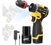 Geevorks 16.8V 2in1 Taladro de litio Destornillador eléctrico Herramienta eléctrica multifunción Torque de 45 Nm 1pcs battery US Plug varios colores