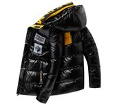 Chaqueta acolchada de algodón Chaqueta acolchada de algodón para hombre Chaqueta gruesa de plumón en otoño e invierno M blanco