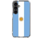 Coque Téléphone - Samsung - Galaxy S24 Plus - Drapeau Argentin - Souple - Multicolore