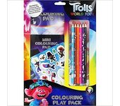 Trolls World Tour Conjunto de colorear de personajes One Size negro