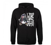 Psycho Penguin sudadera con capucha para hombre I Tried Being Normal S negro
