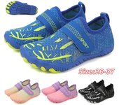 Zapatos de agua para niños, zapatos acuáticos para niños, sandalias de drenaje para deportes de playa, zapatillas de secado rápido para nadar descalzo, paseos en bote, buceo y surf 26 negro