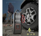 Bomba de aire inalámbrica para coche, compresor de aire portátil de 2000 x 3 MAH, inflador de bolas para bicicleta y coche, 150 PSI, con encendedor de cigarrillos y cable de carga USB 4000mAh wireless