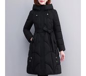 Parkas largas con capucha para mujer, Abrigo acolchado de algodón grueso y cálido con chaqueta de invierno Beit, ropa de invierno, 2023 2XL beige