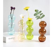 Jarrón de cristal, decoración nórdica para el hogar, decoración para sala de estar, terrario, florero, macetas, accesorios decorativos para el hogar, regalo de decoración