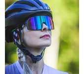 Gafas de ciclismo populares, gafas de sol deportivas polarizadas para correr, resistentes al viento, gafas de ciclismo que cambian de color