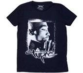 Camiseta con foto de Tupac Shakur para mujer XL azul marino