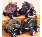 Mini coche de juguete con dinosaurio de simulación creativa, regalo para el Día del Niño