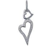 Les Trésors De Lily [C6347] - Pendentif Argent 'Tendrement' Blanc argenté - 35x10 mm blanco