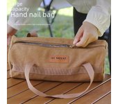 Bolsa cilíndrica para herramientas de camping al aire libre: Almacenamiento portátil para martillos, estacas para tiendas de campaña y cuerdas de viento