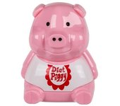 Figura de cerdo para detección de luz de sonido de dieta de nevera