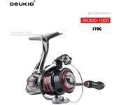 DEUKIO Carrete de pesca 800 1000 Carrete de pesca giratorio Carrete de pesca giratorio con cojinetes de acero inoxidable Copa de línea poco profunda Adecuado para pesca en el mar SK800
