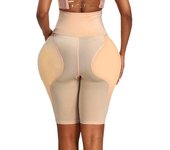 Bragas moldeadoras de cadera para mujer, bragas moldeadoras de glúteos, moldeadoras de cuerpo sexys, bragas push-up, ropa moldeadora de cadera con almohadillas S negro
