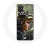 Coque maniacase pour Samsung Galaxy A71 Loki Thor Ragnarok avec Casque Fanart Saison 1